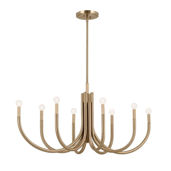 52553CPZ Kichler Lighting Odensa - 8 Light Chandelier-22.75 Inches Tall and 21 Inches Wide-Champagne Bronze Finish