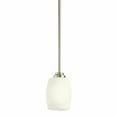thumbnail image 1 of 3497NI Kichler Lighting Eileen - 10W 1 LED Mini Pendant - with Contemporary inspirations - 8 inches tall by 4.5 inches wide-Brushed Nickel, 1 of 2