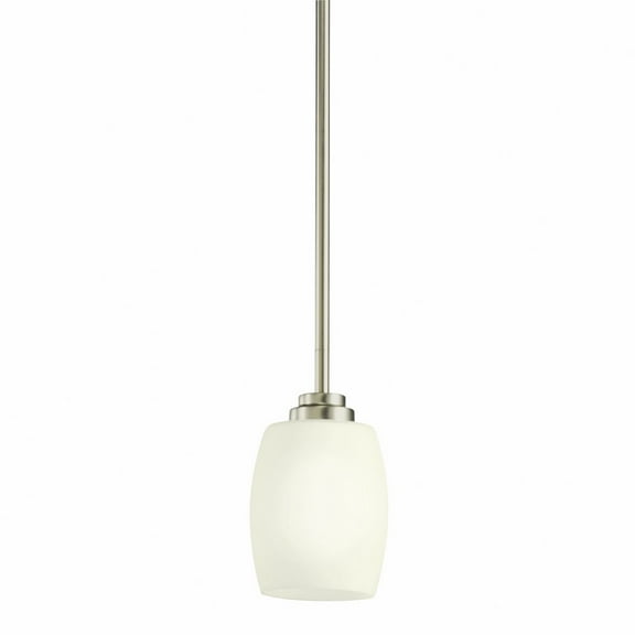 3497NI Kichler Lighting Eileen - 10W 1 LED Mini Pendant - with Contemporary inspirations - 8 inches tall by 4.5 inches wide-Brushed Nickel