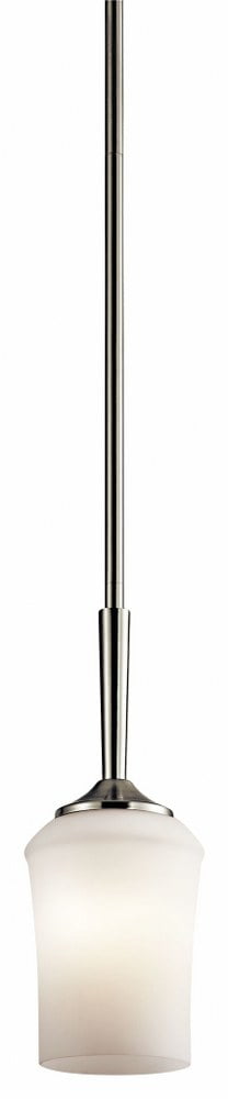 Aubrey 13" Brushed Nickel Mini Pendant Light