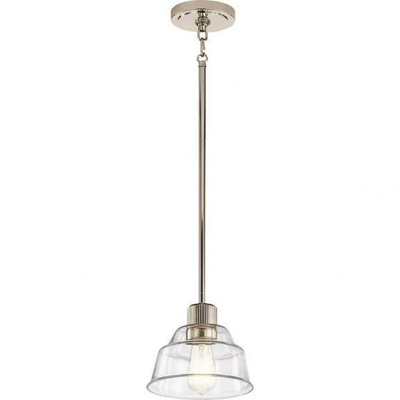 52405PN-Kichler Lighting-Eastmont - 1 Light Mini Pendant In Vintage Industrial Style-7.25 Inches Tall and 8 Inches Wide-Polished Nickel Finish