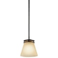 thumbnail image 1 of 1687OZ Kichler Lighting Hendrik - 1 light Mini-Pendant - with Soft Contemporary inspirations - 9 inches tall by 8 inches wide-Olde Bronze Finish, 1 of 3