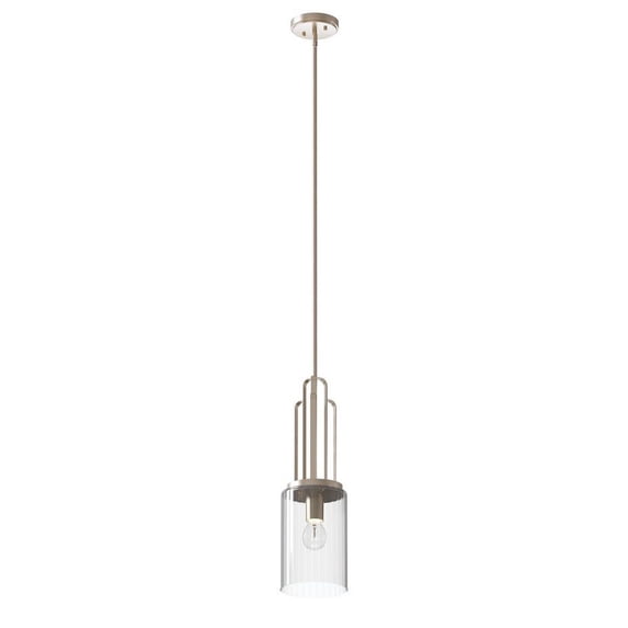 52414PN Kichler Lighting Kimrose - 1 Light Mini Pendant In Art Deco Style-22.5 Inches Tall and 7 Inches Wide-Polished Nickel Finish