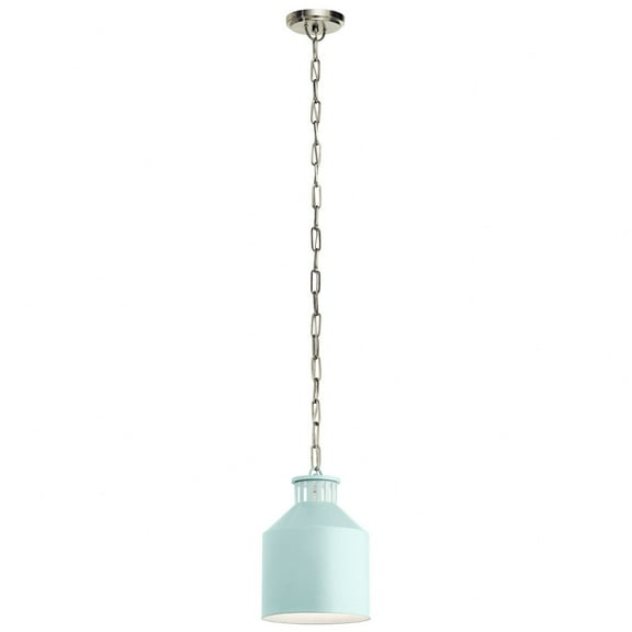 44306LBL Kichler Lighting Rustic inspirations - 12 inches tall by 8.5 inches wide-Light Blue Finish    -Traditional Installation