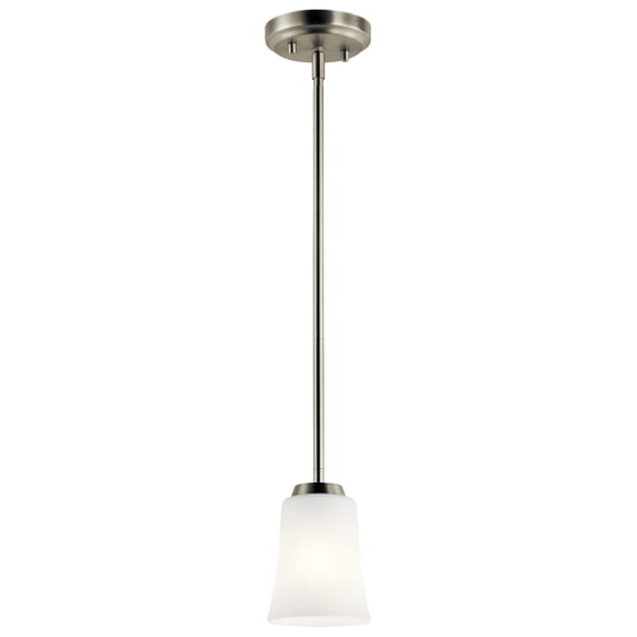 44053NI Kichler Lighting Tao - Mini-pendant 1 Light - with Contemporary inspirations - 7.25 inches tall by 4.75 inches wide-Brushed Nickel Finish