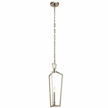 43497PN-Kichler Lighting-Abbotswell - 1 Light Pendant - with Traditional inspirations - 23.5 inches tall by 9.5 inches wide-Polished Nickel Finish