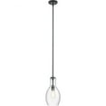 thumbnail image 1 of 42456BK-Kichler Lighting-Everly - 1 Light Mini Pendant - with Transitional inspirations - 13.75 inches tall by 7 inches wide-Black Finish-Clear Glass, 1 of 10