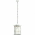 thumbnail image 1 of 1 Light Outdoor Hanging Lantern In Craftsman/Mission Style Made With Climates Materials For Coastal Environments-White Finish Kichler Lighting, 1 of 7