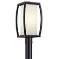 thumbnail image 1 of Kichler Lighting - One Light Outdoor Post Mount - Outdoor Post Lantern - Bowen -, 1 of 2