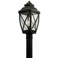 thumbnail image 1 of 1 Light Outdoor Post Lantern 19.75 Inches Tall By 9.5 Inches Wide Kichler Lighting 49843Oz, 1 of 2