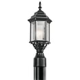 thumbnail image 1 of 49256BK-Kichler Lighting-Chesapeake - 1 light Outdoor Post Mount - with Traditional inspirations - 18 inches tall by 6.5 inches wide-Black, 1 of 2