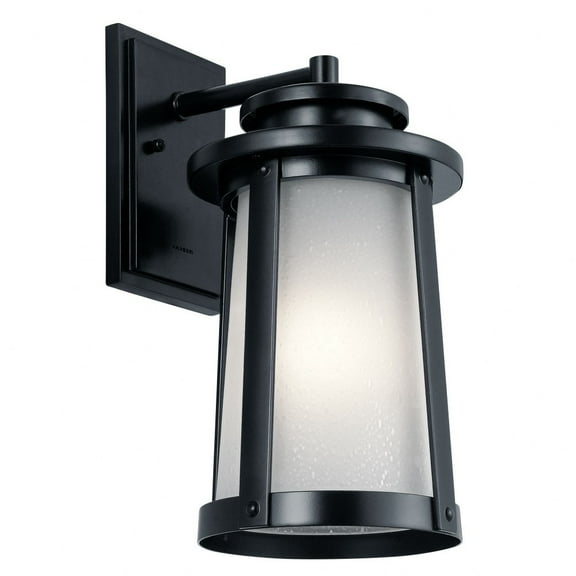 49918BK Kichler Lighting Harbor Bay - 1 Light Medium Outdoor Wall Lantern - With Coastal Inspirations - 15.75 Inches Tall By 8 Inches Wide
