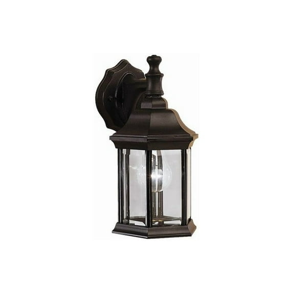 Kichler 9776S Black Chesapeake 11" Satin Glass Outdoor Wall Sconce