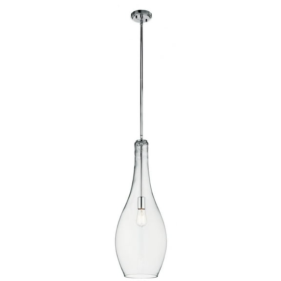 42475CHCLR Kichler Lighting Everly - 1 light Pendant - with Transitional inspirations - 29.5 inches tall by 11 inches wide-Chrome Finish