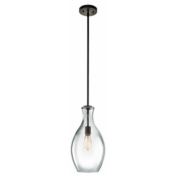 42047OZ Kichler Lighting Everly - 1 light Pendant - with Transitional inspirations - 17.75 inches tall by 8.75 inches wide-Olde Bronze Finish