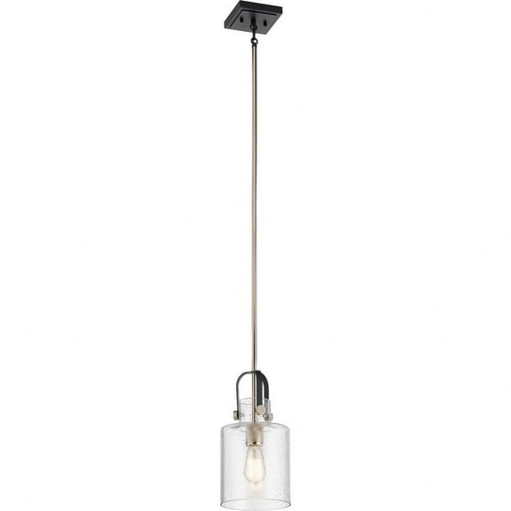 52035PN Kichler Lighting Kitner - 1 light Pendant - with Vintage Industrial inspirations - 14.75 inches tall by 7 inches wide-Polished Nickel Finish