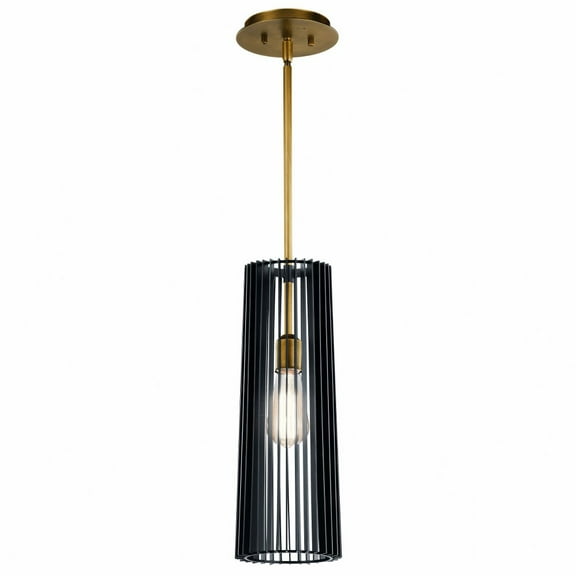44169BK Kichler Lighting Linara - 1 Light Pendant - With Contemporary Inspirations - 17.75 Inches Tall By 6 Inches Wide