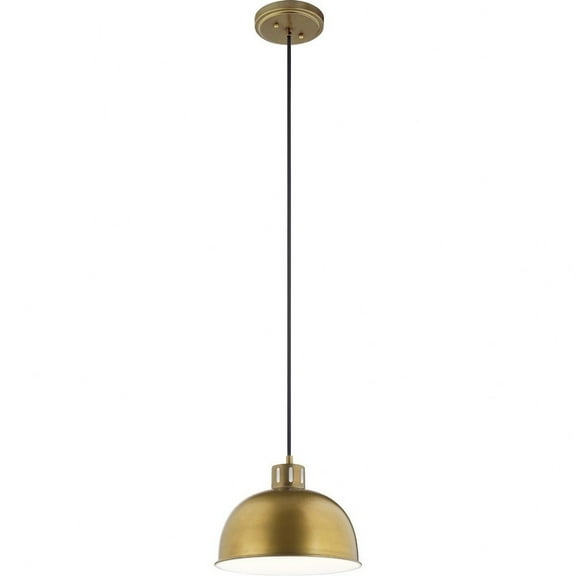 52152NBR Kichler Lighting Zailey - 1 light Pendant - 9 inches tall by 11.5 inches wide-Natural Brass Finish    -Traditional Installation