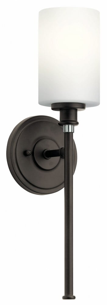 Joelson Bronze 18" Wall Sconce with Cream Shade