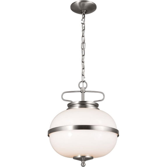 52478CLP Kichler Lighting Opal - 2 Light Pendant In Homestead Style-15.25 Inches Tall and 12.25 Inches Wide-Classic Pewter Finish -Traditional