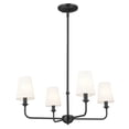 thumbnail image 1 of 52520BK Kichler Lighting Pallas - 4 Light Chandelier In Traditional Style-13.75 Inches Tall and 25 Inches Wide-Black Finish, 1 of 9