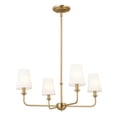 thumbnail image 1 of 52520BNB Kichler Lighting Pallas - 4 Light Chandelier In Traditional Style-13.75 Inches Tall and 25 Inches Wide-Brushed Natural Brass Finish, 1 of 9