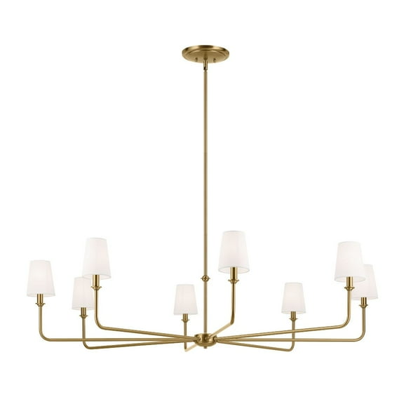 52521BNB Kichler Lighting Pallas - 8 Light Chandelier-16.75 Inches Tall and 52 Inches Wide-Brushed Natural Brass Finish