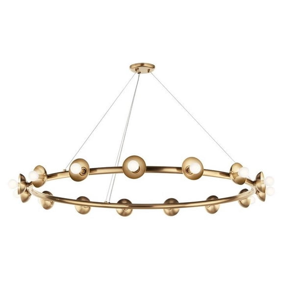 52644CPZ-Kichler Lighting-Palta - 15 Light Chandelier In Modern Style-4.25 Inches Tall and 50 Inches Wide-Champagne Bronze Finish