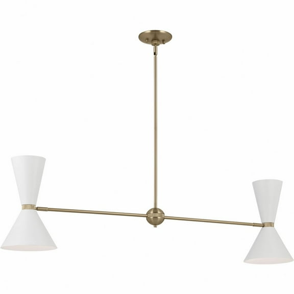 52569CPZWH Kichler Lighting Phix - 4 Light Chandelier-13.5 Inches Tall and 8.75 Inches Wide-Champagne Bronze/White Finish