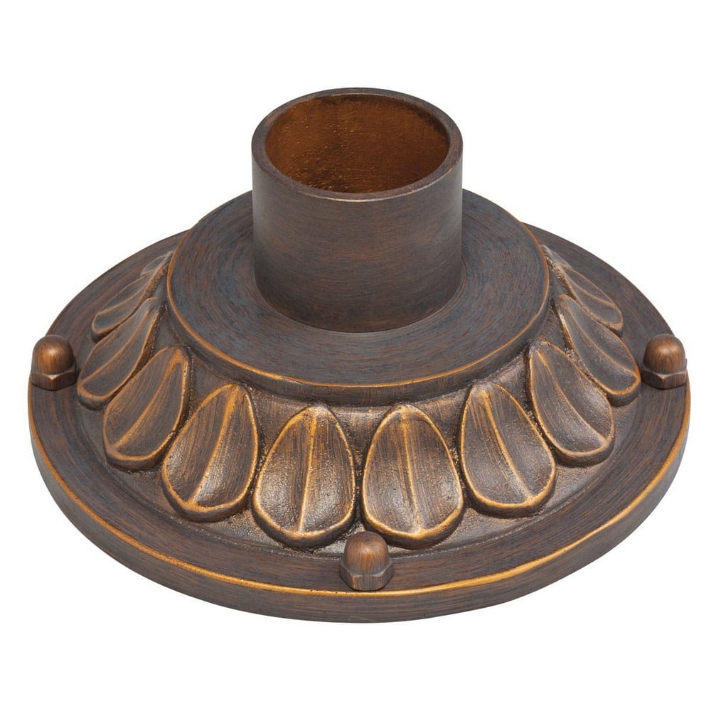 Gray Aged Sand Cast Aluminum Outdoor Pier Mount
