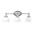 thumbnail image 1 of Kichler Lighting - Pocelona - Three Light Bath Fixture  Chrome Finish with Glass, 1 of 3