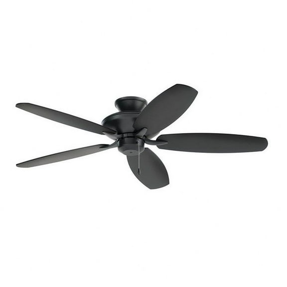 330164SBK-Kichler Lighting-Renew Es - 5 Blade Ceiling Fan In Modern Style-13.5 Inches Tall and 52 Inches Wide-Satin Black Finish-Satin Black Blade