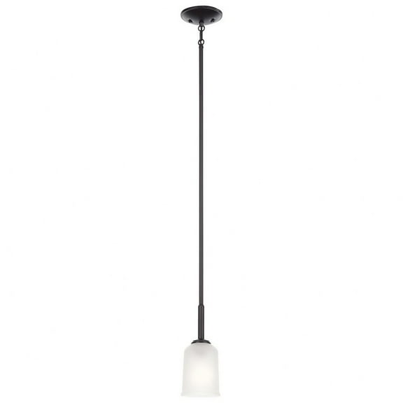 43674BK Kichler Lighting Shailene - 1 light Mini Pendant - 4.25 inches wide-Black Finish    -Traditional Installation