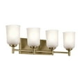 thumbnail image 1 of 45575NBR Kichler Lighting Shailene - 4 Light Bath Vanity Approved for Damp Locations - with Transitional inspirations - 8.25 inches tall by 29.5, 1 of 8