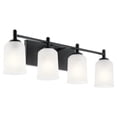 thumbnail image 1 of 45575BK Kichler Lighting Shailene - 4 Light Bath Vanity Approved for Damp Locations - with Transitional inspirations - 8.25 inches tall by 29.5 inches, 1 of 10