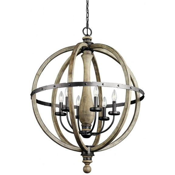 Kichler Lighting - Six Light Chandelier - Chandelier 1 Tier Large - Rustic
