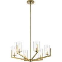 52314BNB-Kichler Lighting-Nye - 6 light Medium Chandelier - with Transitional Inspirations - 14.75 inches tall by 28 inches wide-Brushed Natural Brass