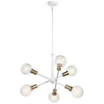 43095WH-Kichler Lighting-Armstrong - 6 Light Small Chandelier - with Contemporary inspirations - 27.75 inches tall by 20 inches wide-White Finish