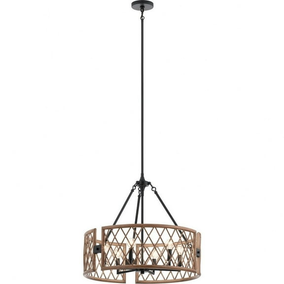 Kichler Lighting - Six Light Chandelier - Chandelier Round Pendant - Rustic
