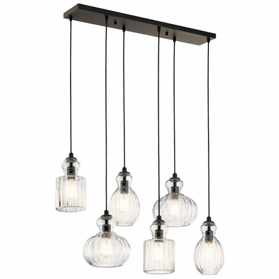 Kichler Lighting - Six Light Linear Chandelier - Chandelier Linear (Double) -
