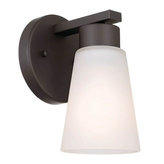 52437OZ Kichler Lighting Stamos - 1 Light Wall Sconce In Soft Modern Style-8 Inches Tall-Olde Bronze Finish