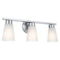 thumbnail image 1 of 55121NI Kichler Lighting Stamos - 3 Light Bath Vanity In Soft Modern Style-8 Inches Tall-Brushed Nickel Finish, 1 of 9