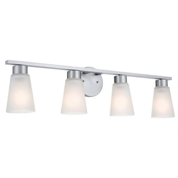 55122NI Kichler Lighting Stamos - 4 Light Bath Vanity In Soft Modern Style-8 Inches Tall-Brushed Nickel Finish