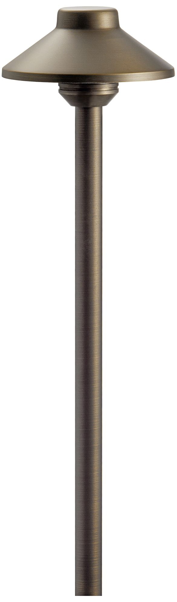 Centennial Brass Modern Stepped Dome Pathway Light