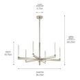 thumbnail image 1 of Kichler Lighting - Sycara - 243.6W 6 LED Chandelier-20 Inches Tall and 36.25, 1 of 6