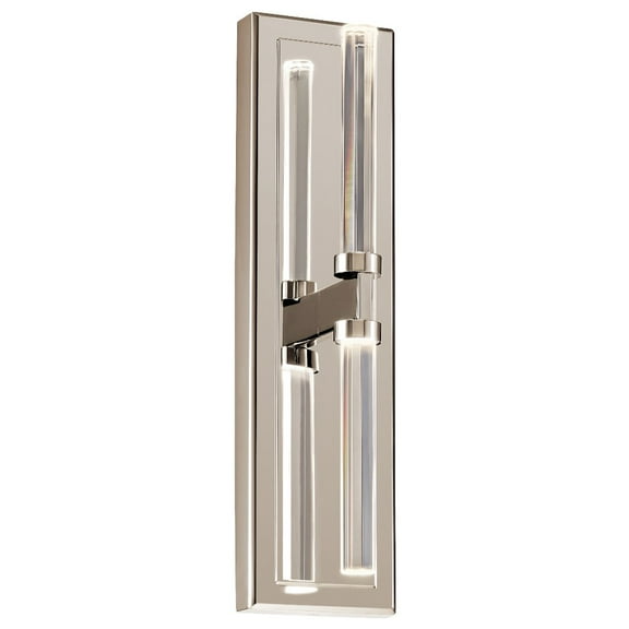 52671PN Kichler Lighting Sycara - 32W 2 LED Wall Sconce-19 Inches Tall and 5 Inches Wide-Polished Nickel Finish