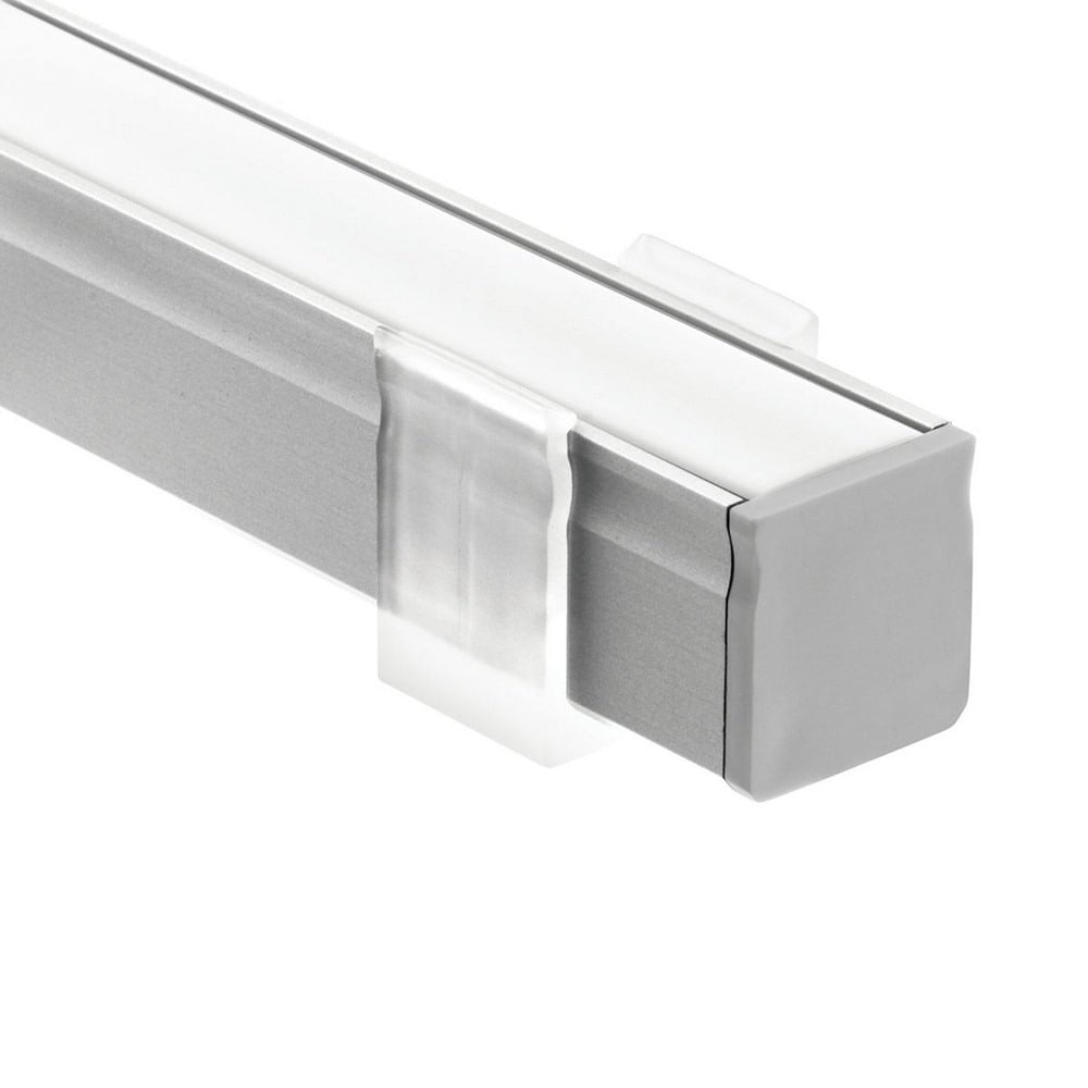 Silver Aluminum LED Tape Light Track Kit