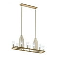 thumbnail image 1 of 52413BNB Kichler Lighting Kimrose - 10 Light Double Linear Chandelier In Art Deco Style-17.75 Inches Tall and 12.75 Inches Wide-Brushed Natural Brass, 1 of 10