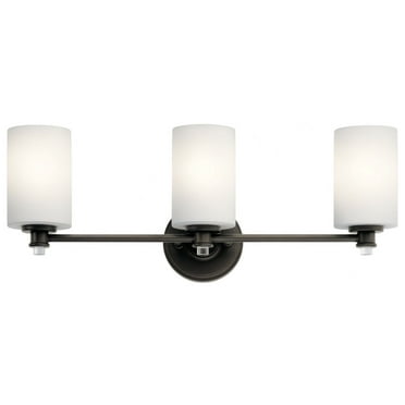 45923OZ-Kichler Lighting-Joelson - 3 Light Swing Arm Bath Vanity Approved for Damp Locations - with Transitional inspirations - 9.25 inches tall by 24