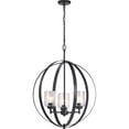 thumbnail image 1 of 44034BK Kichler Lighting Winslow - 3 Light Medium Round Chandelier - 30.75 Inches Tall by 24.5 Inches Wide-Black Finish    -Traditional Installation, 1 of 4